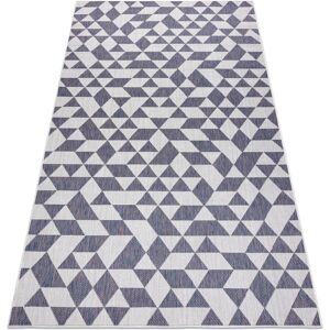 RUGSX Tappeto Sizal Sion Geometrico, Triangoli 22373 Tessuto Piatto Ecru / Blu / Rosa Multicolour 140x190 Cm RUGSX Tappeto Sizal Sion Geometrico, Triangoli 22373 Tessuto Piatto Ecru / Blu / Rosa Multicolour 140x190 Cm