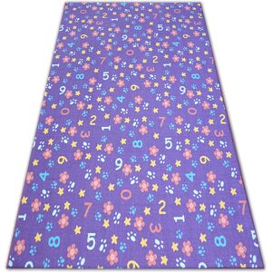 RUGSX Tappeto Per Bambini Numbers Viola Cifre, Alfabeto, Numeri Purple 100x150 Cm RUGSX Tappeto Per Bambini Numbers Viola Cifre, Alfabeto, Numeri Purple 100x150 Cm