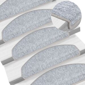 VIDAXL - Tappetini Per Scale 10 Pz 65x24x4 Cm Grigio Chiaro Semicircolari Grandi VIDAXL - Tappetini Per Scale 10 Pz 65x24x4 Cm Grigio Chiaro Semicircolari Grandi