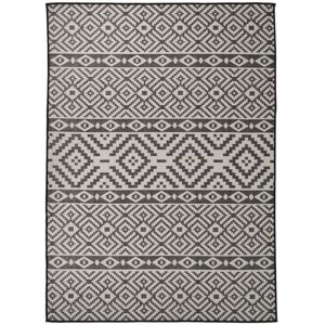 vidaXL Tappeto Esterno A Righe Nere 200x280cm - Tappeto Piatto vidaXL Tappeto Esterno A Righe Nere 200x280cm - Tappeto Piatto