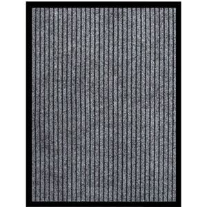 Tappetino Antiscivolo a Righe Grigio 60x80 cm - Tappetino Tappetino Antiscivolo a Righe Grigio 60x80 cm - Tappetino