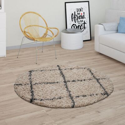 PACO HOME Kalmar 441 Tappeto a Pelo Alto - Motivo Rombi Scandinavi PACO HOME Kalmar 441 Tappeto a Pelo Alto - Motivo Rombi Scandinavi
