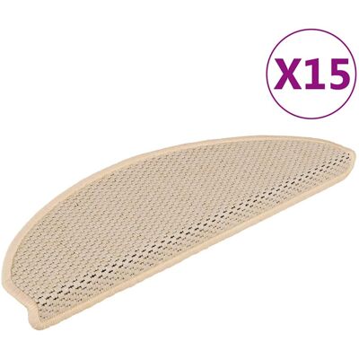 MAISON EXCLUSIVE - Tappeti Autoadesivi Scale Aspetto Sisal 15 Pz 65x21x4cm Berbero MAISON EXCLUSIVE - Tappeti Autoadesivi Scale Aspetto Sisal 15 Pz 65x21x4cm Berbero