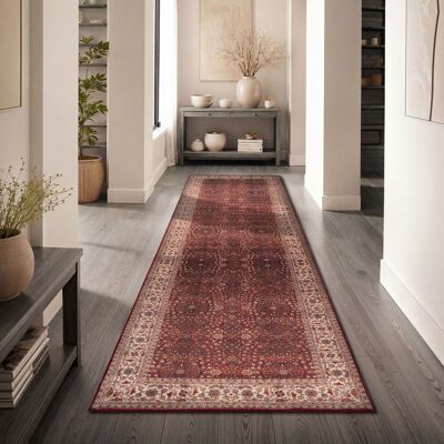PACO HOME Tappeto Soggiorno Orientale Vintage Lavabile Pelo Corto Antiscivolo Rosso Colorato Crema 80x150 Cm PACO HOME Tappeto Soggiorno Orientale Vintage Lavabile Pelo Corto Antiscivolo Rosso Colorato Crema 80x150 Cm