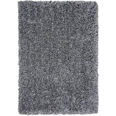 Tappeto shaggy nero e bianco Beliani - 160 x 230 cm Tappeto shaggy nero e bianco Beliani - 160 x 230 cm