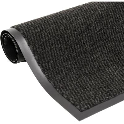 DÉCOSHOP26 Zerbino Tuftato 60 X 180 Cm Nero Pp E Gomma Dec040674 DÉCOSHOP26 Zerbino Tuftato 60 X 180 Cm Nero Pp E Gomma Dec040674