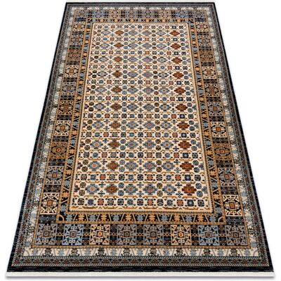 Tappeto di Lana KESHAN Beige Navy Vintage - Tappeto Tappeto di Lana KESHAN Beige Navy Vintage - Tappeto