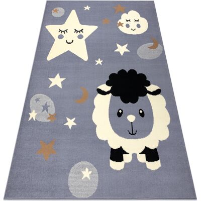 RUGSX - Tappeto Bcf Flash Sheep 4000 - Pecore Grigio Grey 160x220 Cm RUGSX - Tappeto Bcf Flash Sheep 4000 - Pecore Grigio Grey 160x220 Cm