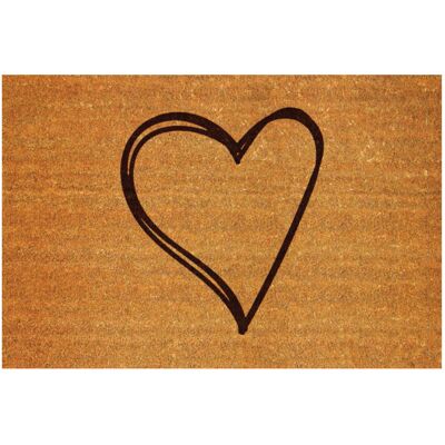 Mercury Tapis Country Faux Coco Heart55x70 - Mercury Tapis Country Faux Coco Heart55x70 -