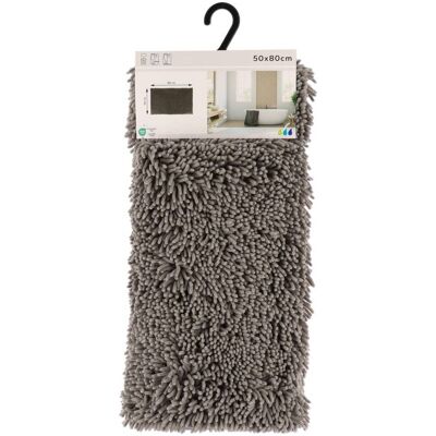 TENDANCE Tappeto Microfibra Piccola Ciniglia 50x80 Cm - Grigio TENDANCE Tappeto Microfibra Piccola Ciniglia 50x80 Cm - Grigio