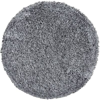 Tappeto rotondo shaggy 140cm Beliani bianco e nero Tappeto rotondo shaggy 140cm Beliani bianco e nero