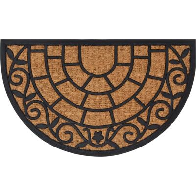 HELLOSHOP26 Zerbino Semicircolare Antiscivolo Per Interni Ed Esterni 45 X 75 Cm Gomma Nera 020046202 HELLOSHOP26 Zerbino Semicircolare Antiscivolo Per Interni Ed Esterni 45 X 75 Cm Gomma Nera 020046202