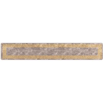 VIDAXL Runner Tappeto Marsa Grigio 50 X 300 Cm Poliestere E Pvc VIDAXL Runner Tappeto Marsa Grigio 50 X 300 Cm Poliestere E Pvc