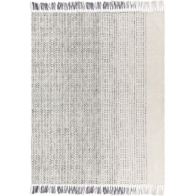 Tappeto in lana Beliani OMERLI - 160x230cm Bianco Grigio - Tappeto di Lana Tappeto in lana Beliani OMERLI - 160x230cm Bianco Grigio - Tappeto di Lana