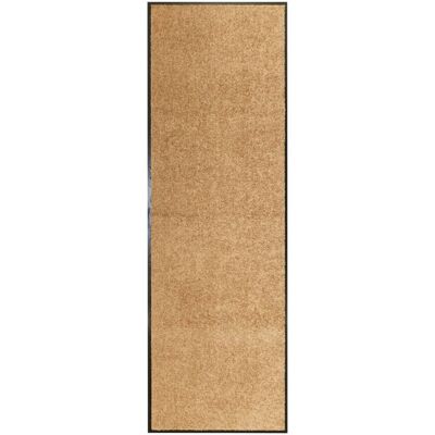 DÉCOSHOP26 Zerbino Lavabile 60 X 180 Cm Pvc E Poliammide Crema Dec040608 DÉCOSHOP26 Zerbino Lavabile 60 X 180 Cm Pvc E Poliammide Crema Dec040608