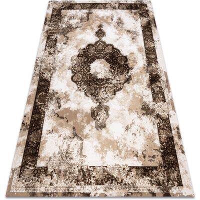 RUGSX Tappeto Acrilico Valencia 9987 Ornamento, Telaio, Vintage Beige Beige 80x150 Cm RUGSX Tappeto Acrilico Valencia 9987 Ornamento, Telaio, Vintage Beige Beige 80x150 Cm