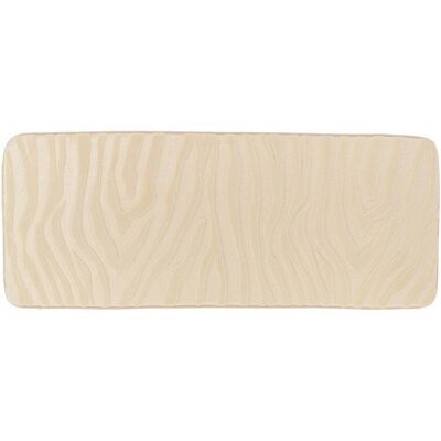 TENDANCE Tappetino In Microfibra Con Effetto Zebra E Memoria Di Forma 45x120 Cm - Naturale - TENDANCE Tappetino In Microfibra Con Effetto Zebra E Memoria Di Forma 45x120 Cm - Naturale -