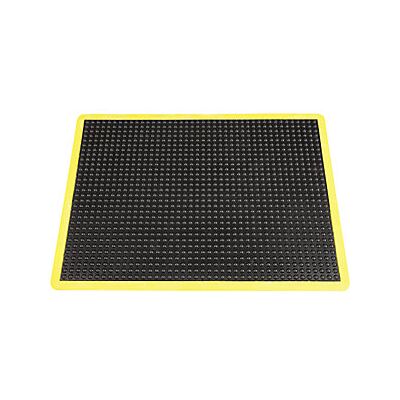 MILTEX Tappeto Antifatica Yoga Dome Basic Nero/giallo Lungh MILTEX Tappeto Antifatica Yoga Dome Basic Nero/giallo Lungh