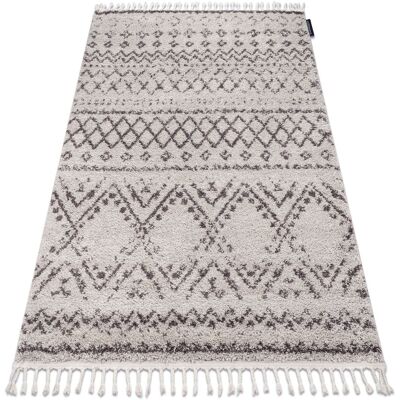 RugsX Tappeto G0526 Crema / Marrone Shaggy - Tappeto RugsX Tappeto G0526 Crema / Marrone Shaggy - Tappeto
