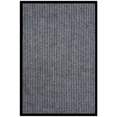 DÉCOSHOP26 Zerbino A Righe 80 X 120 Cm Grigio Pp E Vinile Fondo Antiscivolo Dec040644 DÉCOSHOP26 Zerbino A Righe 80 X 120 Cm Grigio Pp E Vinile Fondo Antiscivolo Dec040644