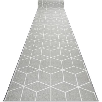 RUGSX Passatoia Gommata Cube Cubo La Gomma Grigio 100 Cm Grey 100x390 Cm RUGSX Passatoia Gommata Cube Cubo La Gomma Grigio 100 Cm Grey 100x390 Cm