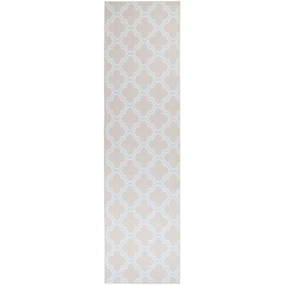 Tappeto Beliani Beige in Poliestere - Motivo Orientale Quadrifoglio - 180x300cm Tappeto Beliani Beige in Poliestere - Motivo Orientale Quadrifoglio - 180x300cm