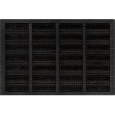 DÉCOSHOP26 Zerbino Rettangolare 40 X 60 Cm Gomma Nera E Fibra Di Cocco Dec040648 DÉCOSHOP26 Zerbino Rettangolare 40 X 60 Cm Gomma Nera E Fibra Di Cocco Dec040648