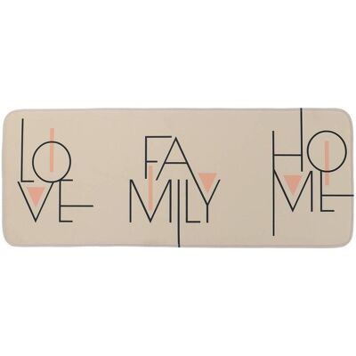 TENDANCE Tappeto In Microfibra Stampata 45x120 Cm - Minimalista Grege - TENDANCE Tappeto In Microfibra Stampata 45x120 Cm - Minimalista Grege -