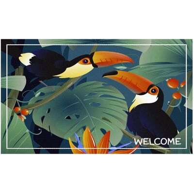 Mercury Tapis Velvet Toucan 45x75cm Sur Cintre - Mercury Tapis Velvet Toucan 45x75cm Sur Cintre -