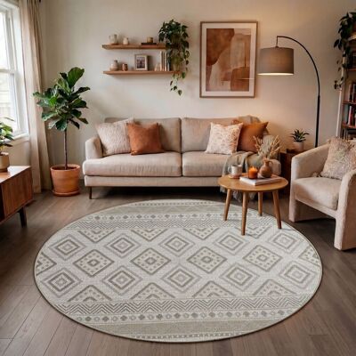 Tappeto Beige di Paco Home per esterno e interno - Balcone e Terrazza Tappeto Beige di Paco Home per esterno e interno - Balcone e Terrazza