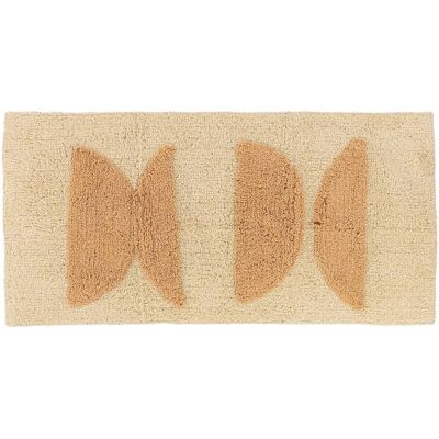 TENDANCE Tappeto In Cotone Tuftato 45x90 Cm - Tribal Craft Ocra - TENDANCE Tappeto In Cotone Tuftato 45x90 Cm - Tribal Craft Ocra -