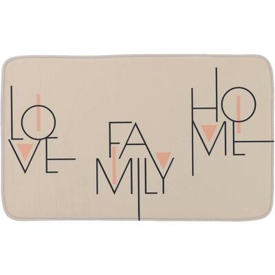 TENDANCE Tappeto In Microfibra Stampata 45x75 Cm - Minimalista Grege - TENDANCE Tappeto In Microfibra Stampata 45x75 Cm - Minimalista Grege -