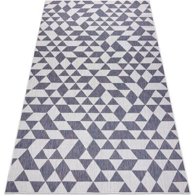 RUGSX Tappeto Sizal Sion Geometrico, Triangoli 22373 Tessuto Piatto Ecru / Blu / Rosa Multicolour 180x270 Cm RUGSX Tappeto Sizal Sion Geometrico, Triangoli 22373 Tessuto Piatto Ecru / Blu / Rosa Multicolour 180x270 Cm