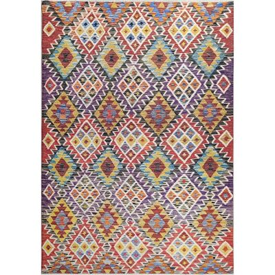 SANS MARQUE Tappeto Rettangolare Antiscivolo In Cotone Multicolor Antalya Kili09 SANS MARQUE Tappeto Rettangolare Antiscivolo In Cotone Multicolor Antalya Kili09