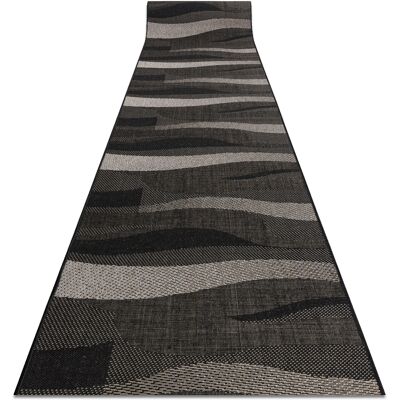 RUGSX Passatoia Sizal Floorlux Disegno 20212 Nero / Argento 120 Cm Beige 120x670 Cm RUGSX Passatoia Sizal Floorlux Disegno 20212 Nero / Argento 120 Cm Beige 120x670 Cm