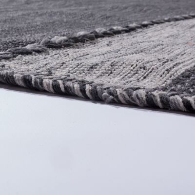 PACO HOME Tappeto Design Tessuto Kelim Lavorato A Mano 100% Cotone Moderno Fantasia Grigio 160x220 Cm - PACO HOME Tappeto Design Tessuto Kelim Lavorato A Mano 100% Cotone Moderno Fantasia Grigio 160x220 Cm -
