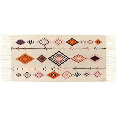 TENDANCE Tappeto Tulum Cotone Poliestere Viscosa Altre Fibre Stampato 45x90 Cm - Multicolore - TENDANCE Tappeto Tulum Cotone Poliestere Viscosa Altre Fibre Stampato 45x90 Cm - Multicolore -