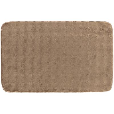 TENDANCE Tappetino Effetto Pelle Courchevel 50x80 Cm - Grigio Topo - TENDANCE Tappetino Effetto Pelle Courchevel 50x80 Cm - Grigio Topo -