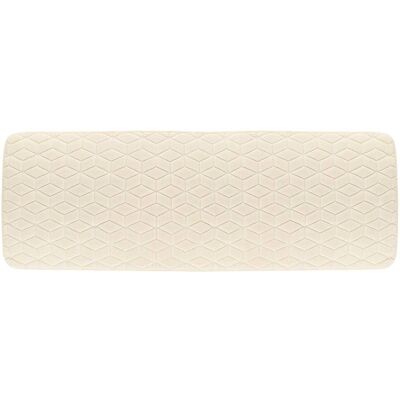 TENDANCE Tappetino Con Motivo Geometrico In Microfibra 40x120 Cm - Avorio - TENDANCE Tappetino Con Motivo Geometrico In Microfibra 40x120 Cm - Avorio -