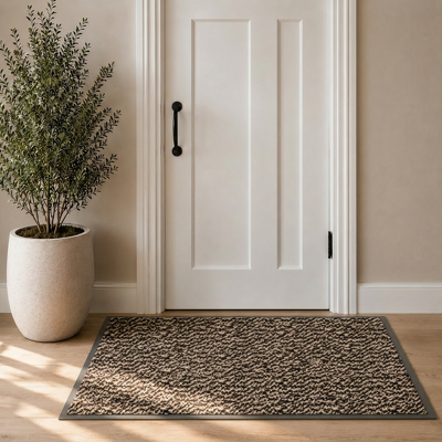 VIVOL Tappeto Porta Beige - 90x150cm - Microfibra, Antiscivolo VIVOL Tappeto Porta Beige - 90x150cm - Microfibra, Antiscivolo