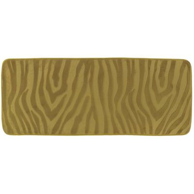 TENDANCE Tappetino In Microfibra Con Memoria Di Forma, Effetto Zebra, 45x120 Cm - Verde Oliva - TENDANCE Tappetino In Microfibra Con Memoria Di Forma, Effetto Zebra, 45x120 Cm - Verde Oliva -