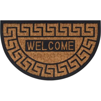 HELLOSHOP26 Zerbino Semicircolare 45 X 75 Cm Antiscivolo E Resistente Per Interni/esterni In Gomma Nera 020046203 HELLOSHOP26 Zerbino Semicircolare 45 X 75 Cm Antiscivolo E Resistente Per Interni/esterni In Gomma Nera 020046203