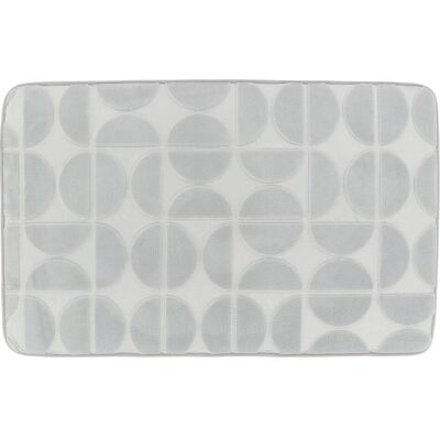 TENDANCE Tappeto Memory In Microfibra Roy 50x80 Cm - Grigio Chiaro - TENDANCE Tappeto Memory In Microfibra Roy 50x80 Cm - Grigio Chiaro -