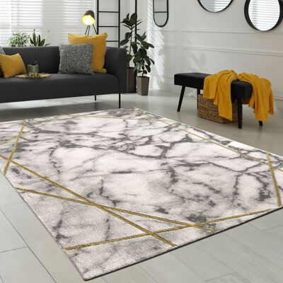 PACO HOME Morbidi Tappeti Marmorizzati A Pelo Corto In Grigio E Oro Per Il Soggiorno Con Motivi Diversi 120x170 Cm, Oro 3 - PACO HOME Morbidi Tappeti Marmorizzati A Pelo Corto In Grigio E Oro Per Il Soggiorno Con Motivi Diversi 120x170 Cm, Oro 3 -