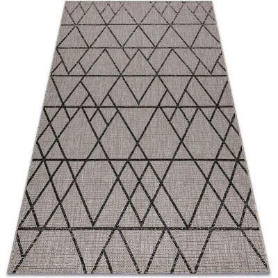 Floorlux Argento/Nero Triangoli 240x330cm - Tappeto Floorlux Argento/Nero Triangoli 240x330cm - Tappeto