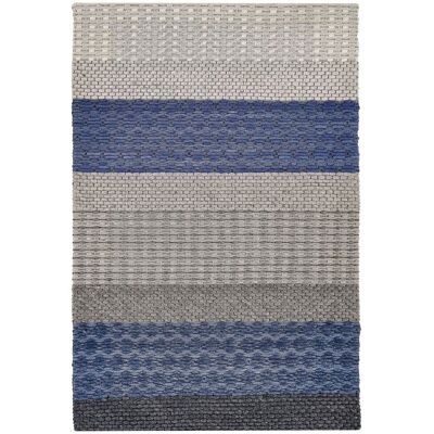 Beliani Tappeto in Lana 140 x 200 cm - Design Moderno a Righe Beliani Tappeto in Lana 140 x 200 cm - Design Moderno a Righe