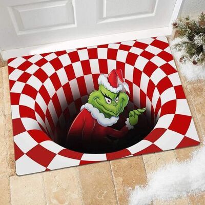 OEM Zerbino Natalizio Per L'Ingresso, Tappeto Decorativo Antiscivolo Per Le Feste, Tappeto In Velluto Effetto 3d, Rosso, 40 X 60 Cm OEM Zerbino Natalizio Per L'Ingresso, Tappeto Decorativo Antiscivolo Per Le Feste, Tappeto In Velluto Effetto 3d, Rosso, 40 X 60 Cm