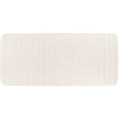 TENDANCE Tappetino Effetto Pelle Courchevel 50x120 Cm - Bianco - TENDANCE Tappetino Effetto Pelle Courchevel 50x120 Cm - Bianco -