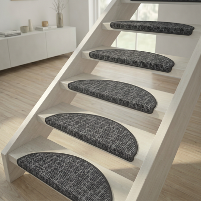 VIVOL Tappetino Per Scale Novelle Antracite - 28x65 Cm VIVOL Tappetino Per Scale Novelle Antracite - 28x65 Cm