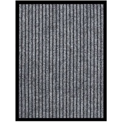 DÉCOSHOP26 Zerbino D'Ingresso A Righe 40 X 60 Cm Grigio Polipropilene E Vinile Antiscivolo Dec040642 DÉCOSHOP26 Zerbino D'Ingresso A Righe 40 X 60 Cm Grigio Polipropilene E Vinile Antiscivolo Dec040642